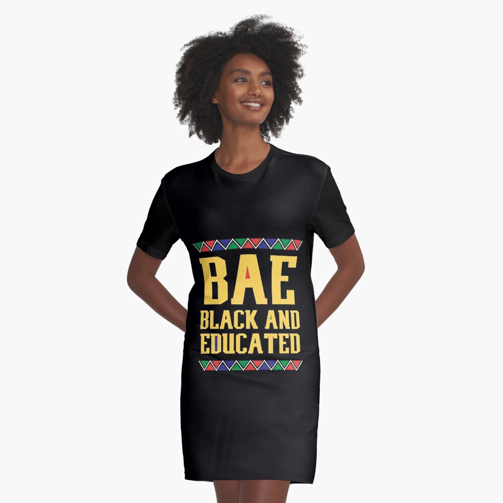 bae t shirt black and educated