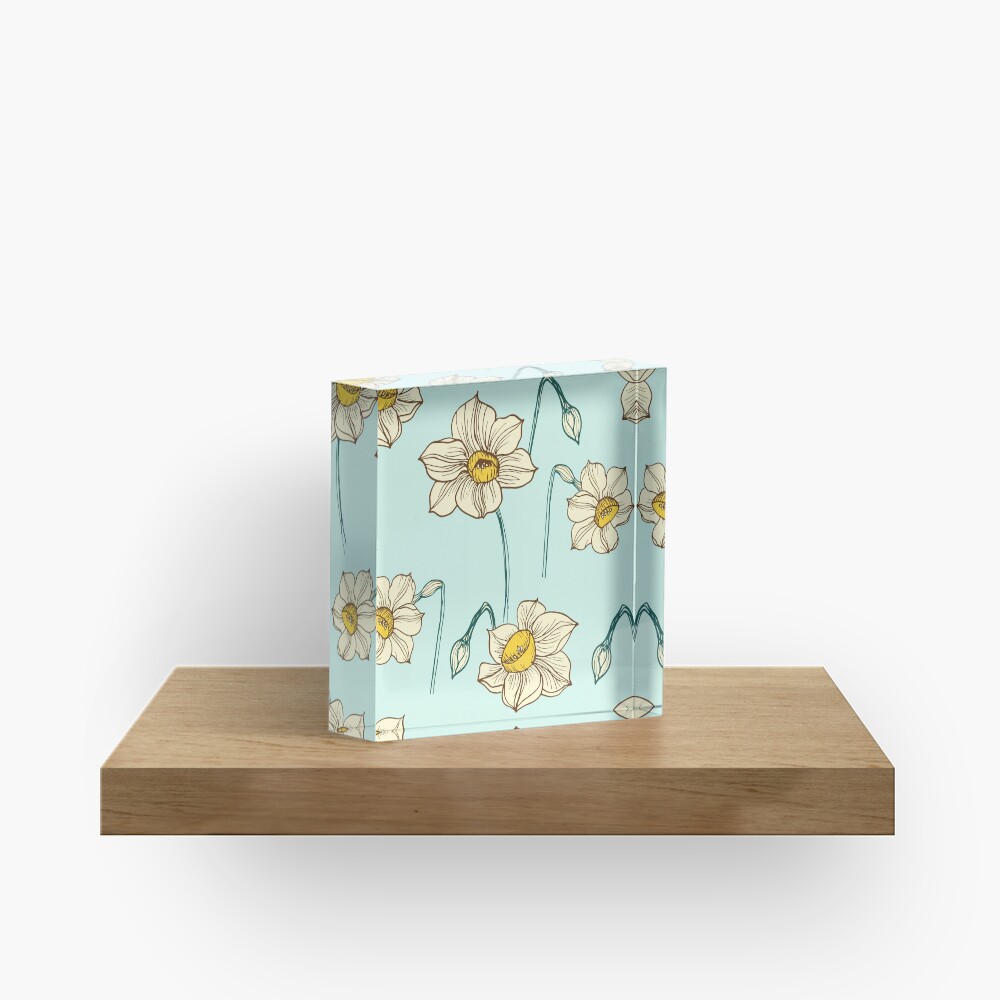 Spring Narcissus Acrylic Block