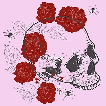 Artwork thumbnail, Skulls 'n' Roses by Syphi