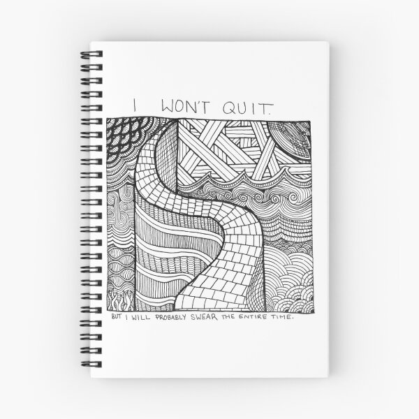 Item preview, Zentangle Road: I Won't Quit designed and sold by Zen's Doodles.