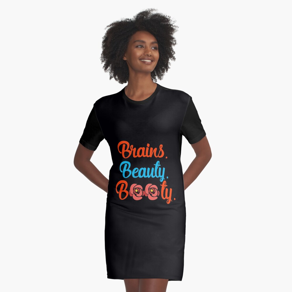 brains beauty booty shirt boohoo