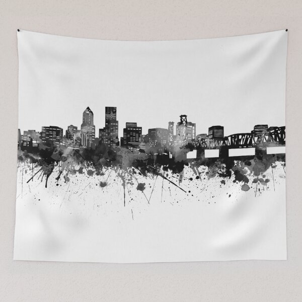 Item preview, portland skyline designed and sold by BekimART.