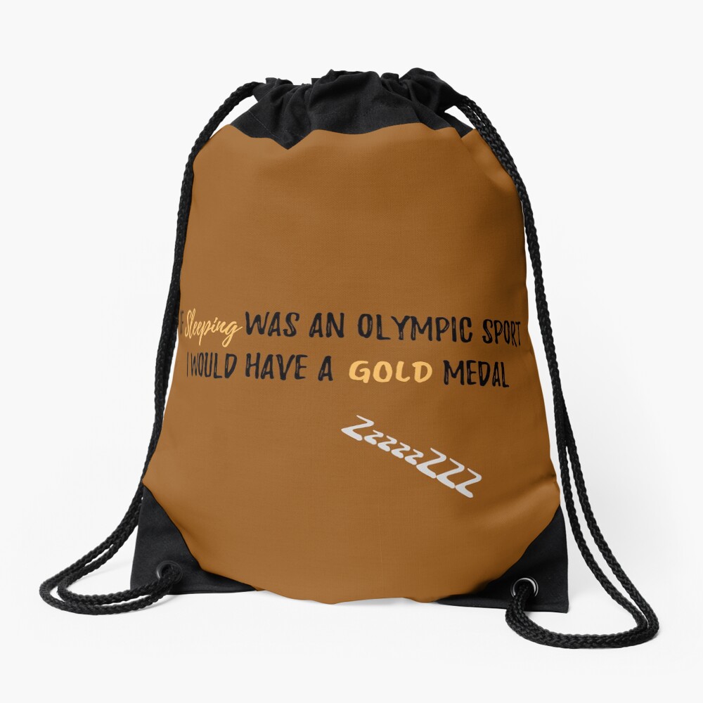 If Sleep was an Olympic Sport? - Mummy to Twins Plus One Drawstring Bag