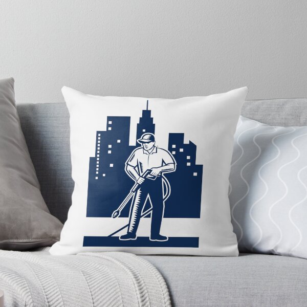 Item preview, Pressure Washing Buildings Woodcut Retro designed and sold by patrimonio.