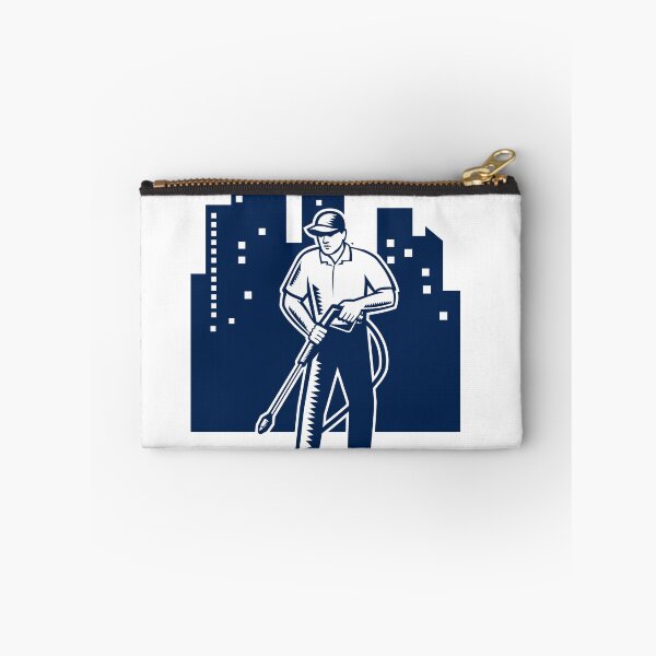 Item preview, Pressure Washing Buildings Woodcut Retro designed and sold by patrimonio.