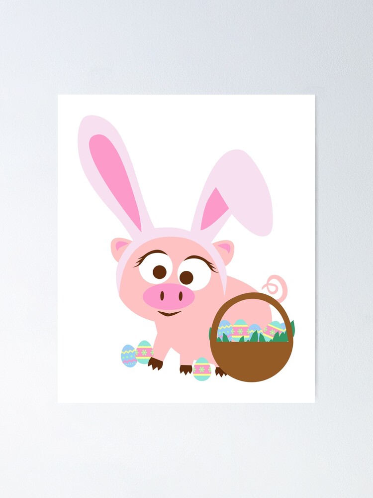 Pig Bunny Ear With Egg Easter Easter Day Shirt Pig Bunny Ear With Egg Easter Easter Day Shirt