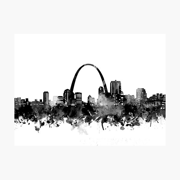  St. Louis Baseball Shirt St. Louis MO Cityscape STL Skyline T- Shirt : Sports & Outdoors