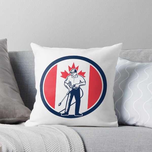Item preview, Canada Pressure Washing Flag Circle Retro designed and sold by patrimonio.