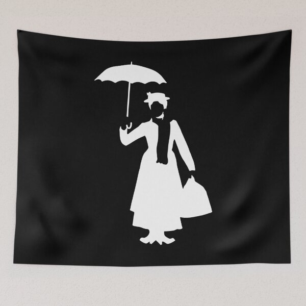 Item preview, Mary Poppins Silhouette - White designed and sold by ellipsedCo.