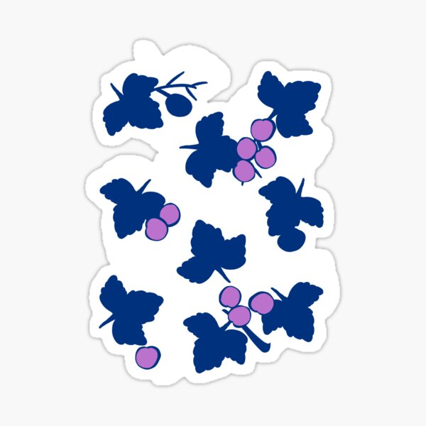 Shades of grapes, Monochromatic Purple Sticker