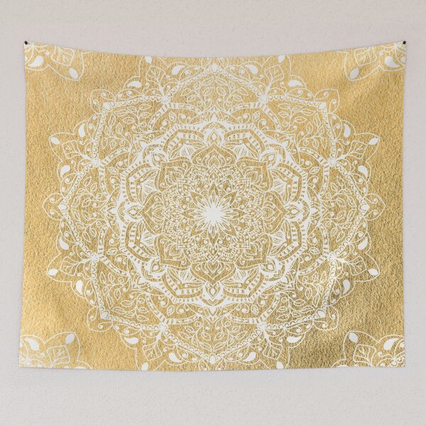Item preview, NATURE DETAILS MANDALA IN GOLD designed and sold by nikamartinez.