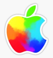 Rainbow Apple Logo Stickers | Redbubble