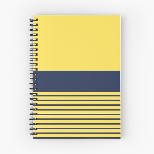Item preview, Yellow and Midnight Blue Stripey Color Block designed and sold by kierkegaard.