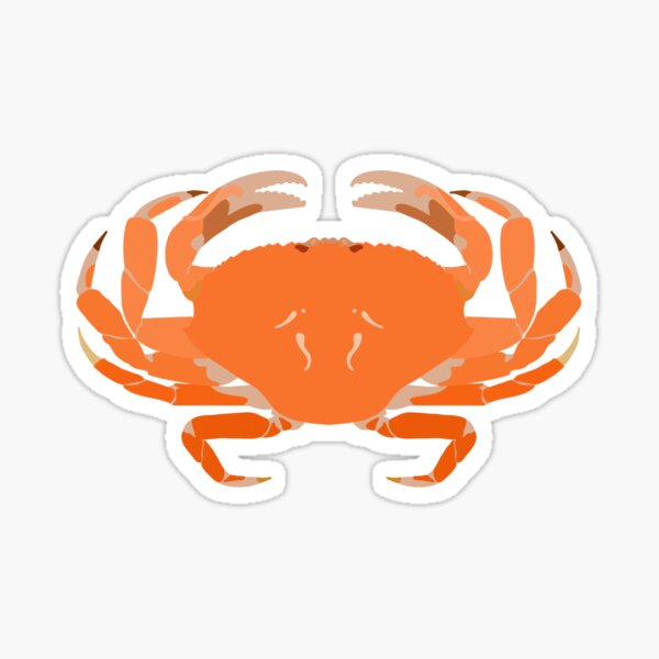Alaskan Dungeness Crab Sticker