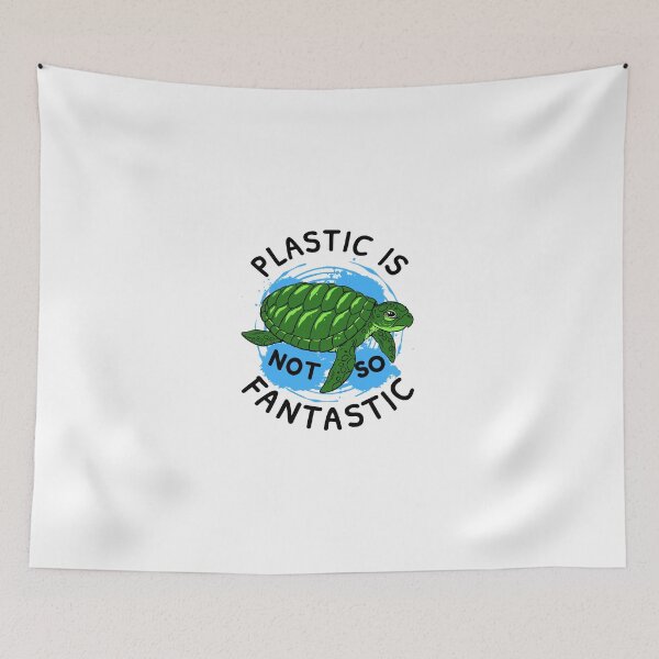 Item preview, Plastic is not so fantastic recycling shirt  designed and sold by Dream Imagine Create ..