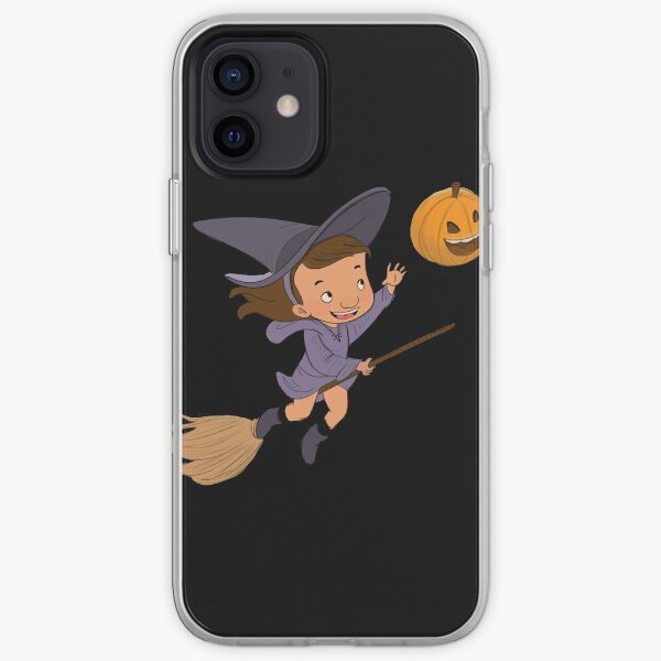 Little witch flying iPhone Soft Case