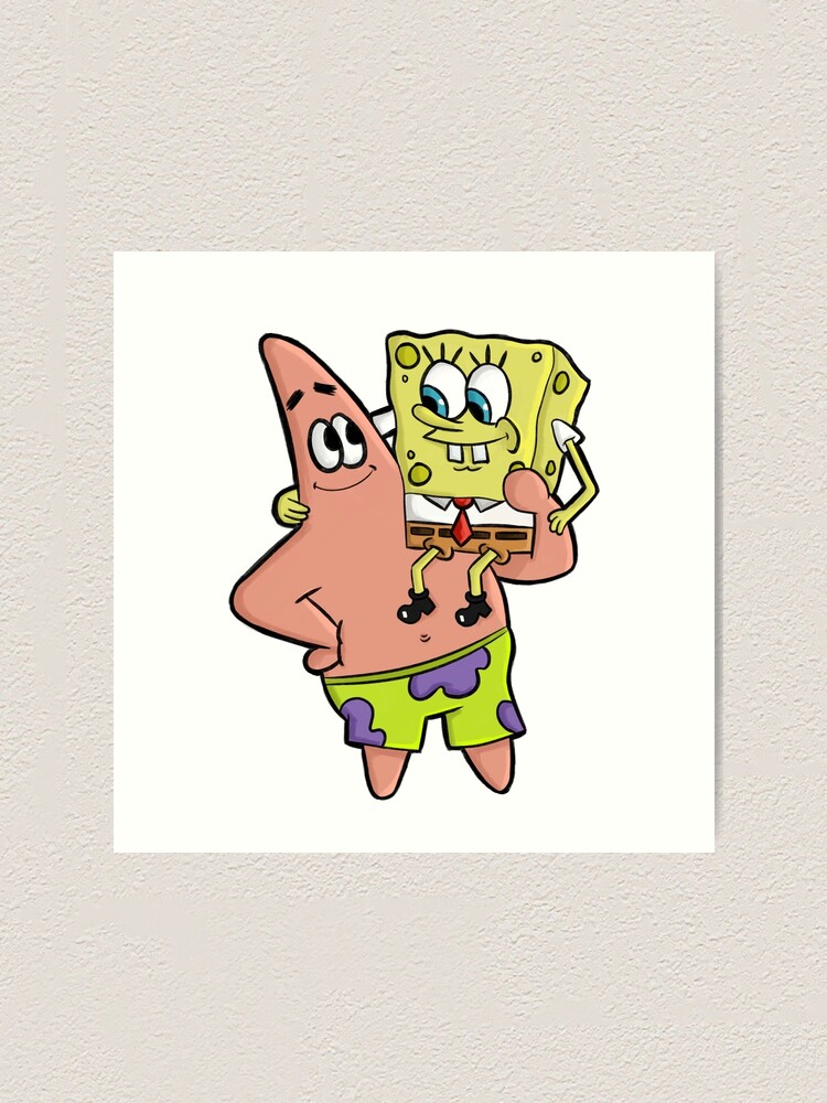 Tiny Spongebob/Patrick Quote Painting