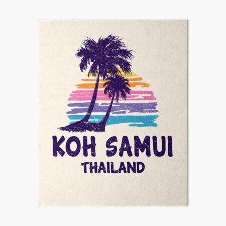 Koh Samui, Thailand - Tropical Beach Island Art Board Print