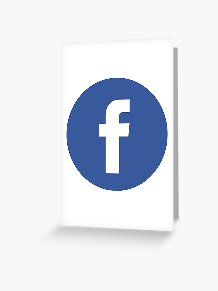 Facebook App Icon Greeting Card By Wannabe311 Redbubble