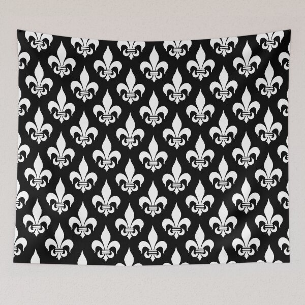 Item preview, Fleur-de-Lis Pattern: Black & White designed and sold by Jared Davies.
