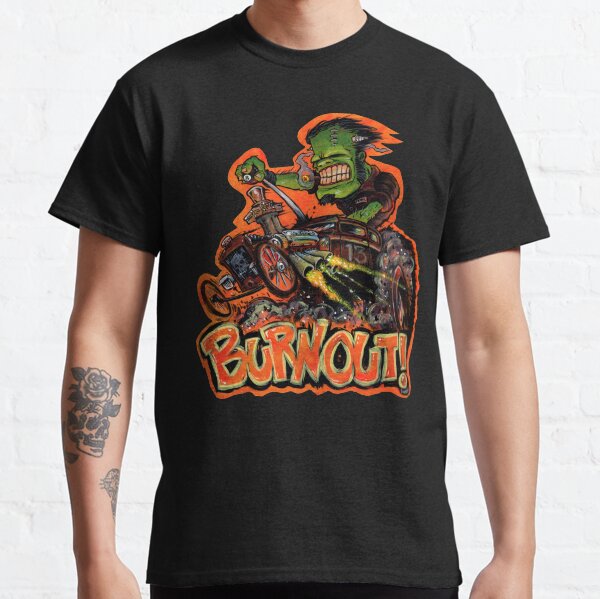 BURNOUT Hot Rod Monster Art Classic T-Shirt