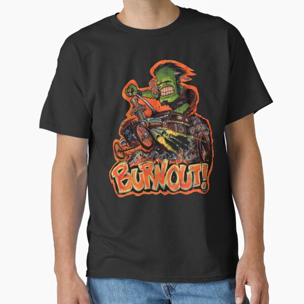 BURNOUT Hot Rod Monster Art Classic T-Shirt