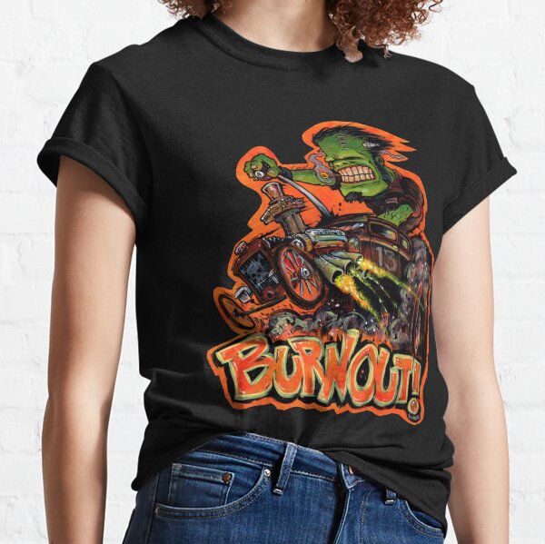 BURNOUT Hot Rod Monster Art Classic T-Shirt