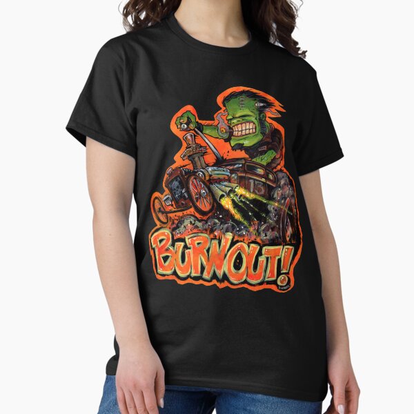 BURNOUT Hot Rod Monster Art Classic T-Shirt