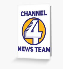 Anchorman - Channel 4 News Team Greeting Card