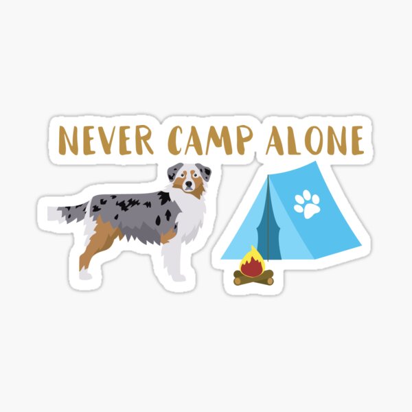 Aperçu de l'œuvre T-shirt pour chien de berger australien, cadeau pour amoureux des chiens, pour le camping et les tentes créée et vendue par tncgifts.