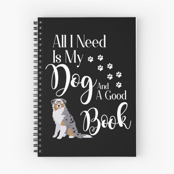 Item preview, Australian Shepherd Dog T-Shirt Book Lover Reading Dog Lover Gift designed and sold by tncgifts.