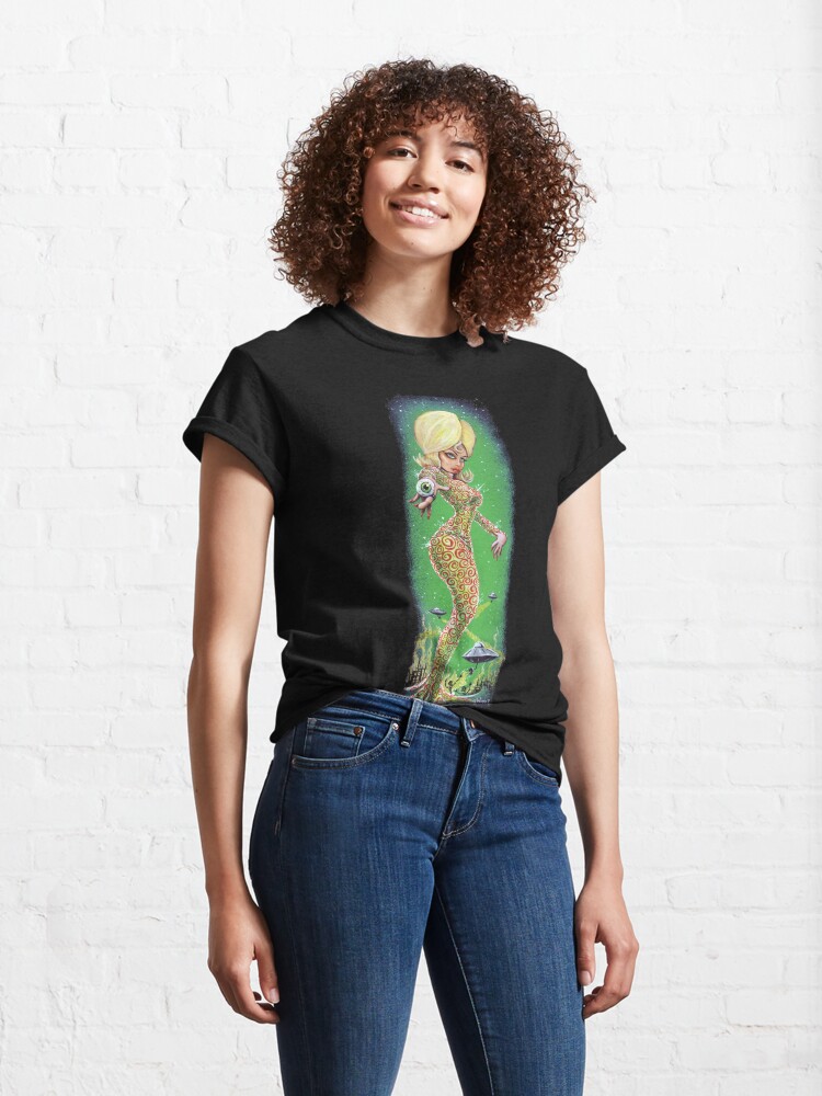 Alternate view of MARS ATTACKS - BLONDE MARTIAN Classic T-Shirt