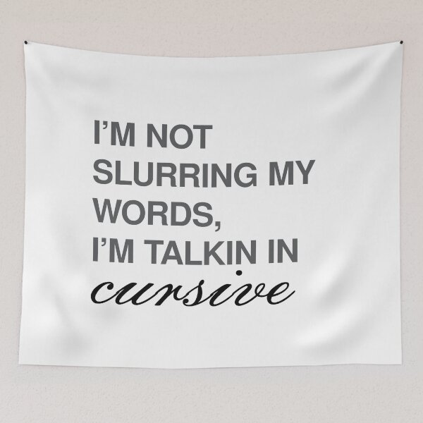 Item preview, Talking in Cursive designed and sold by auvincentlai.