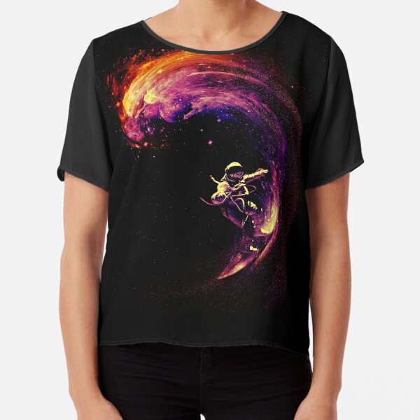Space Surfing Chiffon Top