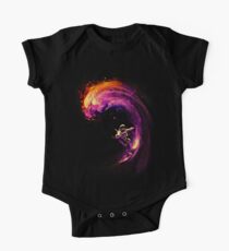 Surfen im Weltraum Baby Body Kurzarm