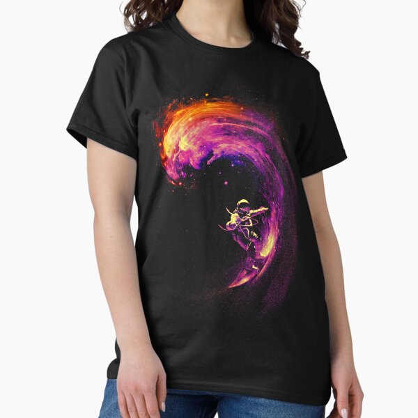 Vista previa del artículo con la obra «Surf espacial», diseñado y vendido por nicebleed.