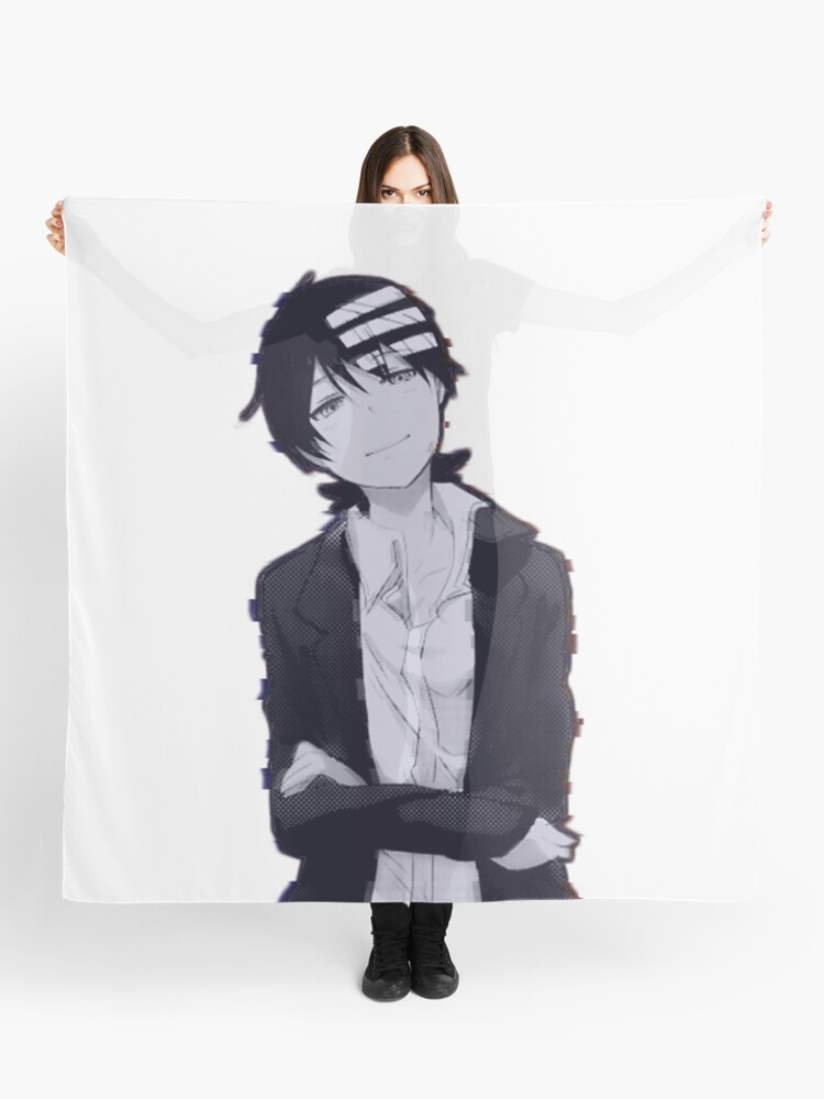 Death The Kid Glitch Design Scarf By Dolphin 5k Redbubble