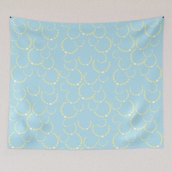 Item preview, Pearl Necklace Print in Yellow designed and sold by labeillecreativ.