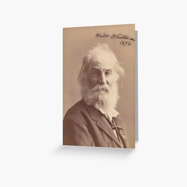 Item preview, Rare Vintage Walt Whitman Portrait Photograph with Autograph designed and sold by kierkegaard.
