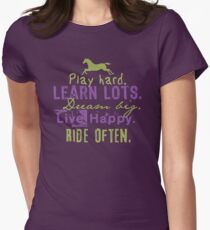 Ride Horses Often Women's Fitted T-Shirt