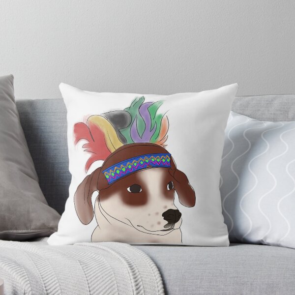 Artikelvorschau, Cartoon Hund mit einem indischen Hut entworfen und verkauft von EnterGuysInc.