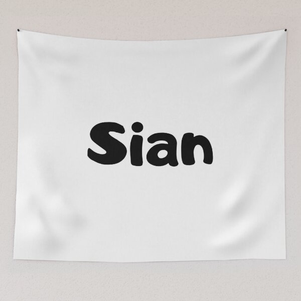 Item preview, Sian Black Text  designed and sold by freedom4life.