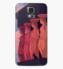 Funda/vinilo para Samsung Galaxy Cariátides al atardecer