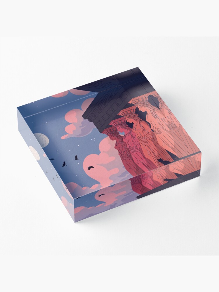 Alternate view of Caryatids at Dusk Acrylic Block