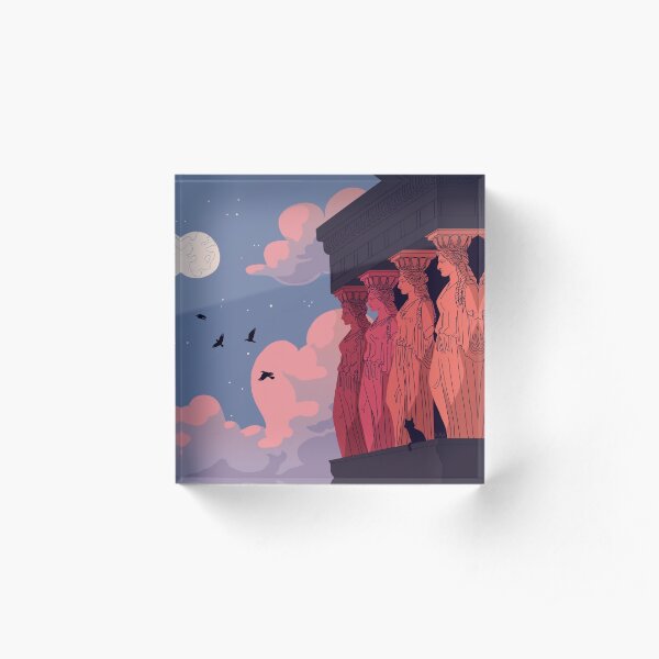 Caryatids at Dusk Acrylic Block