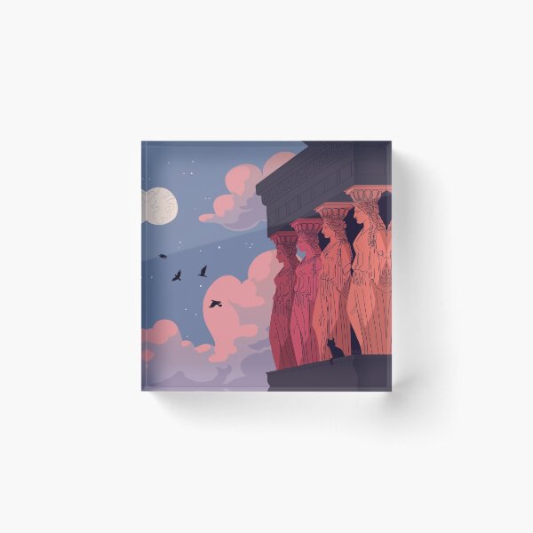 Caryatids at Dusk Acrylic Block