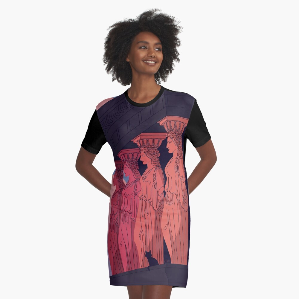 Item preview, Graphic T-Shirt Dress designed and sold by flaroh.