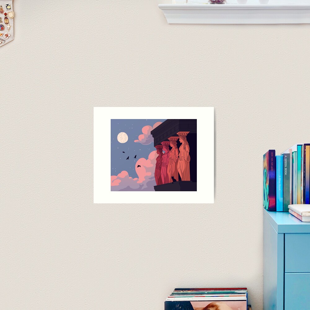 Caryatids at Dusk Art Print