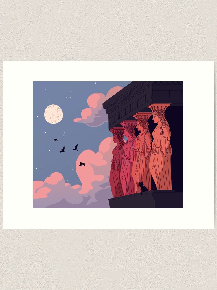 Alternate view of Caryatids at Dusk Art Print