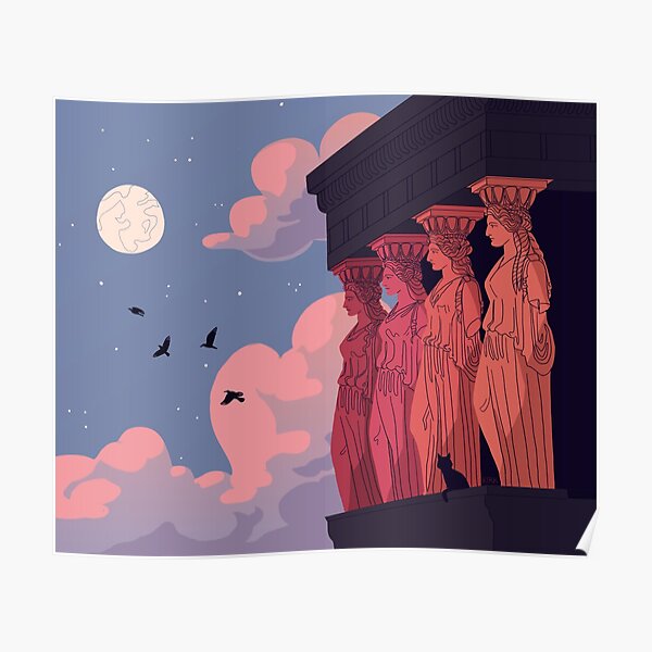 Caryatids at Dusk Poster